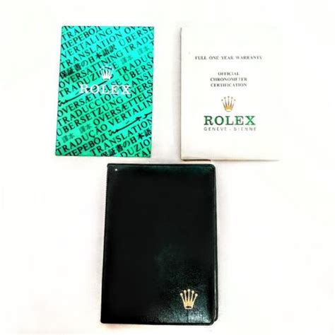 rolex warranty booklet translation